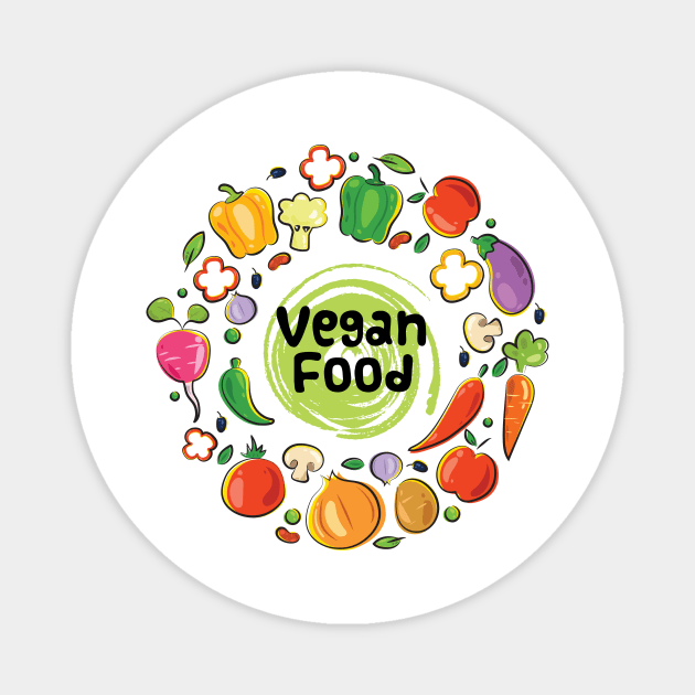 Vegetarian Cuisine Magnet by I-Heart-All